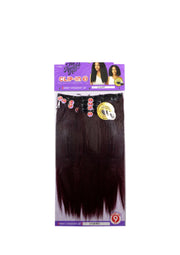Outre Human Hair Premium Blend Clip-In Big Beautiful Hair KINKY STRAIGHT 18″
