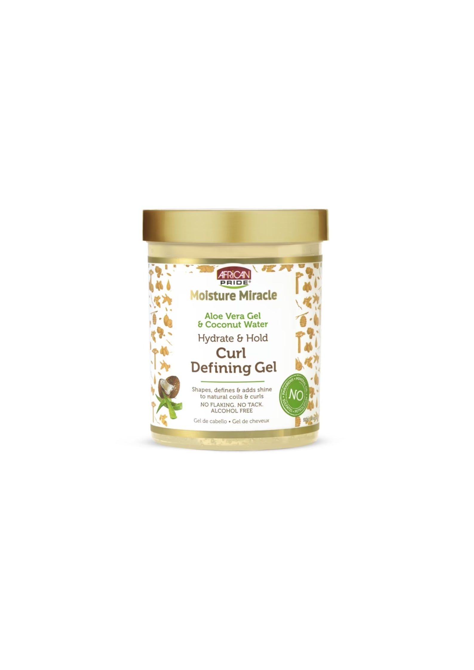 African Pride Moisture Miracle Curl Defining Gel 510 g – Definiërende Gel voor Krullen