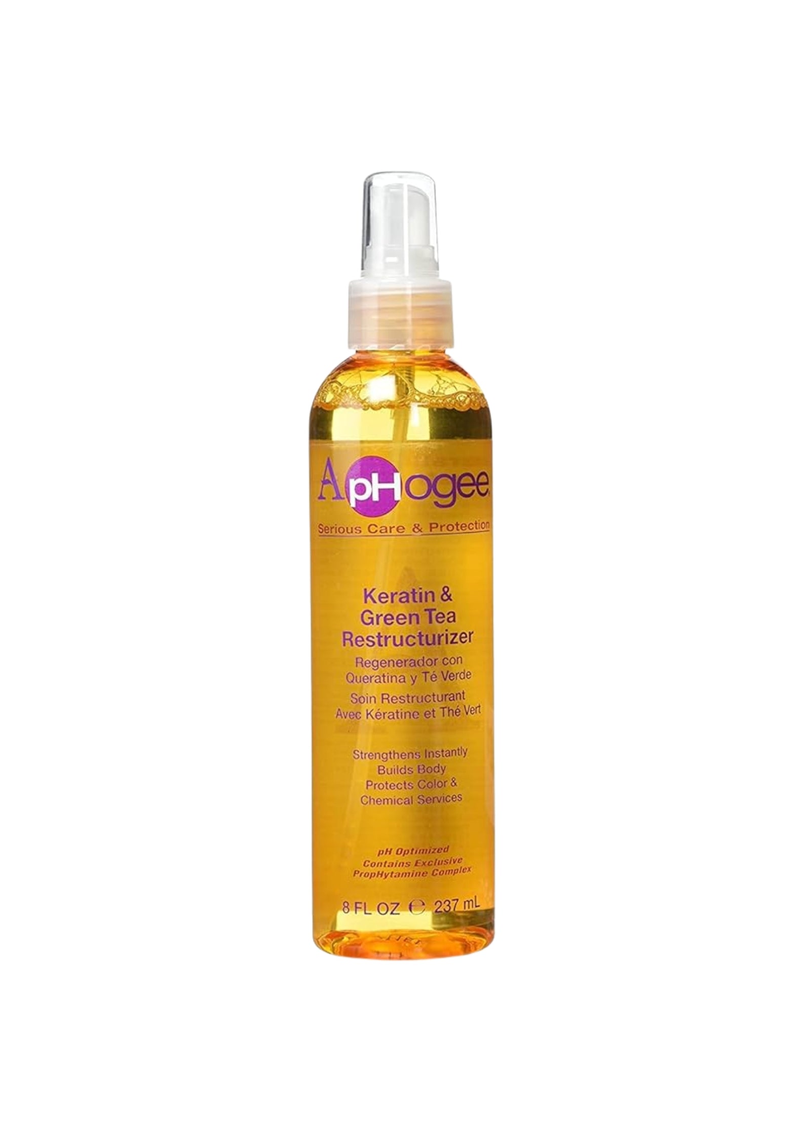 ApHogee Keratin & Green Tea Reconstructurizer 237 ml – Versterkt Zwak Haar en Voorkomt Haarbreuk