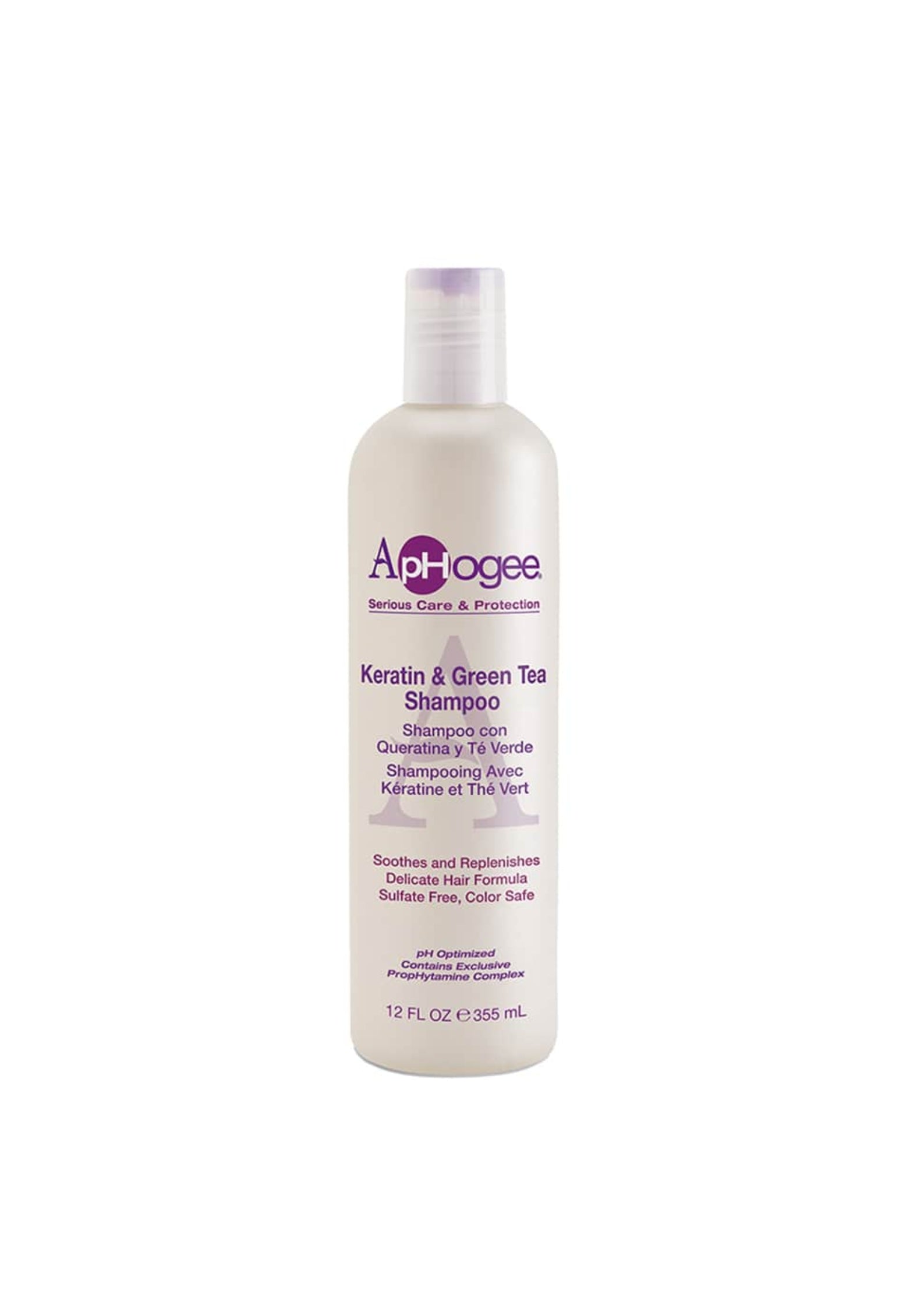 ApHogee Keratin & Green Tea Shampoo 355ml – Versterkende Shampoo tegen Haarbreuk en Schade