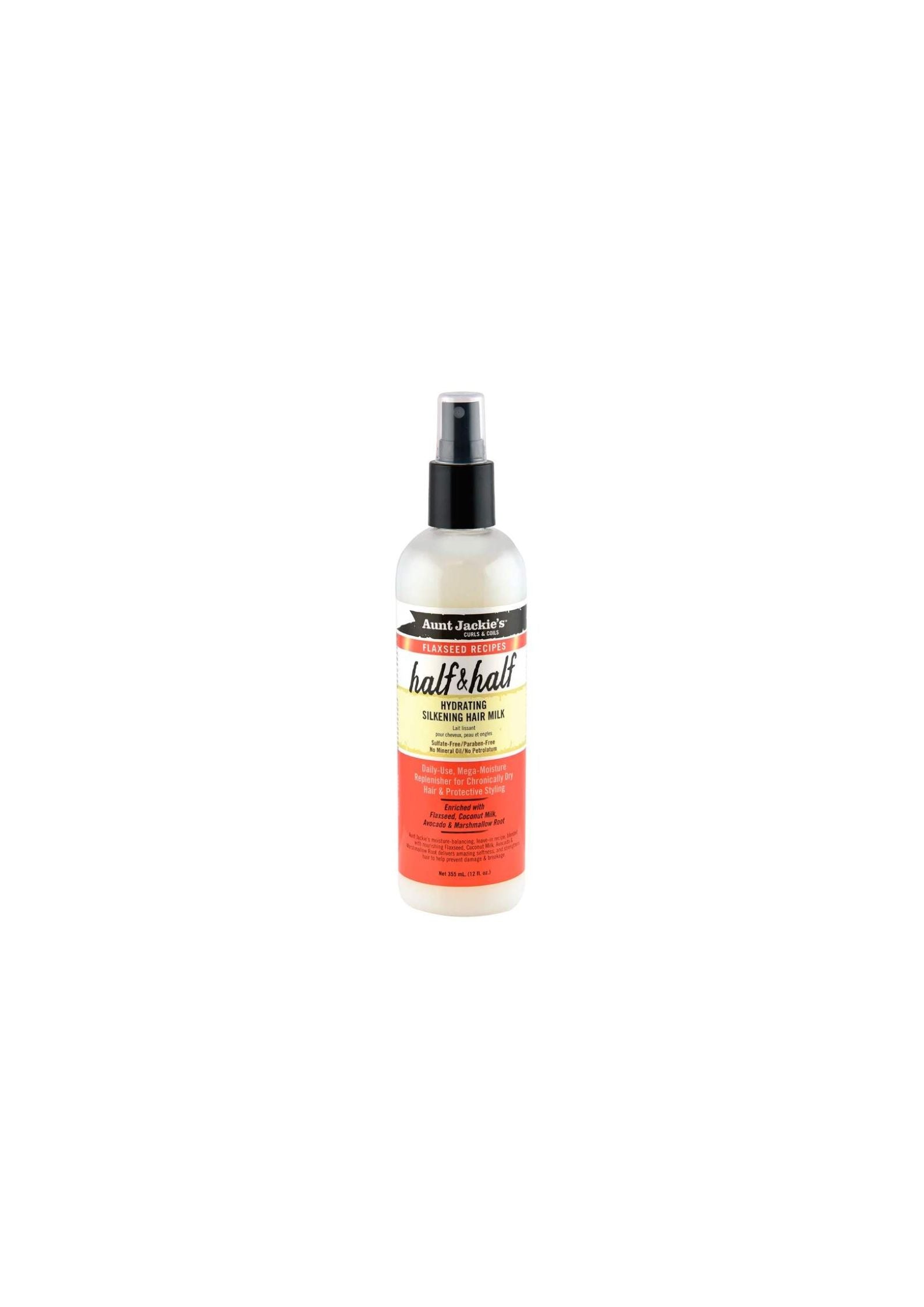 Aunt Jackie’s Flaxseed Half & Half Hydrating Silkening Hair Milk 355ml – Leave-In Verzorging