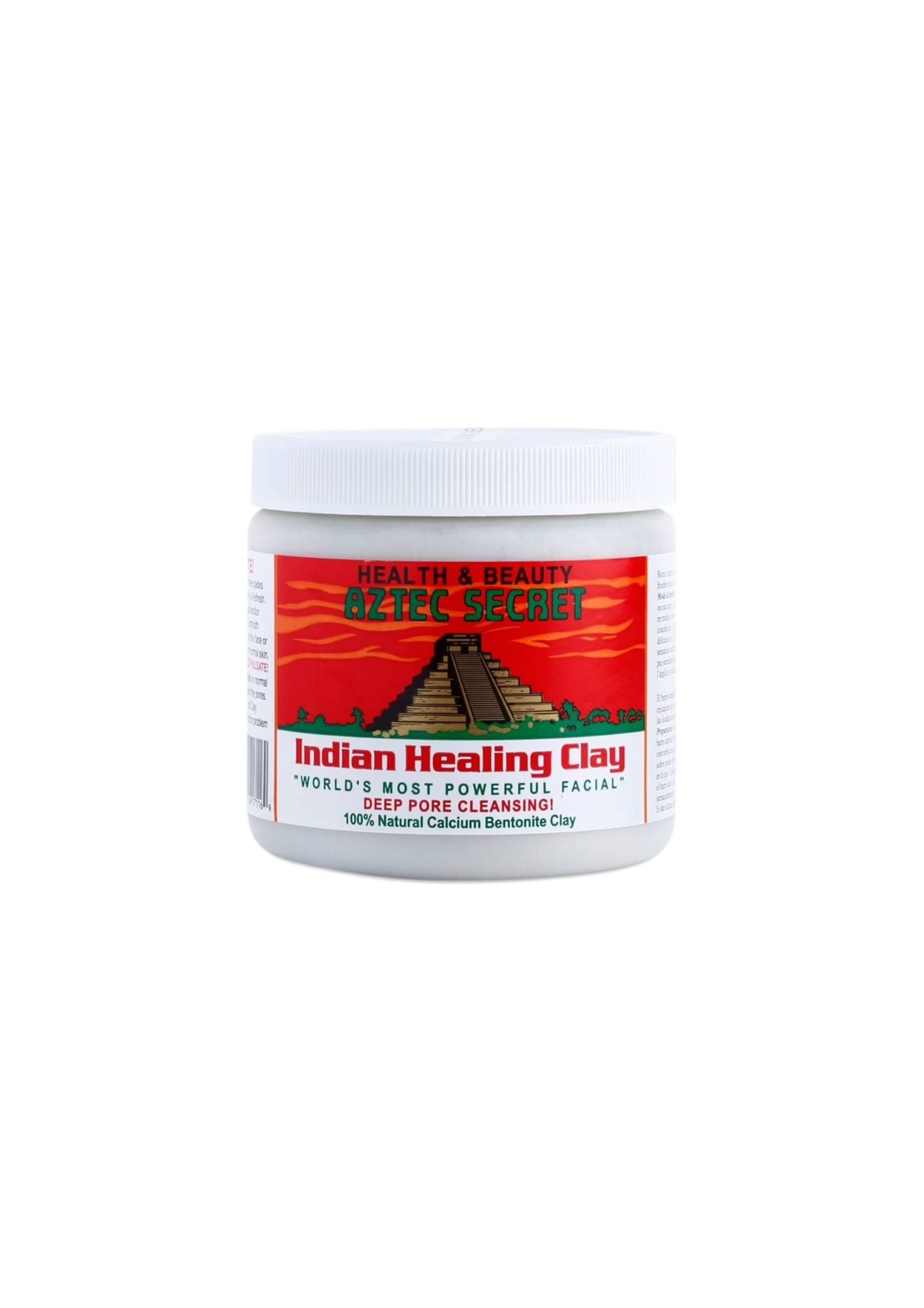 Aztec Indian Clay Mask 454 g – Diep Reinigend Klei Masker voor Gezicht en Haar