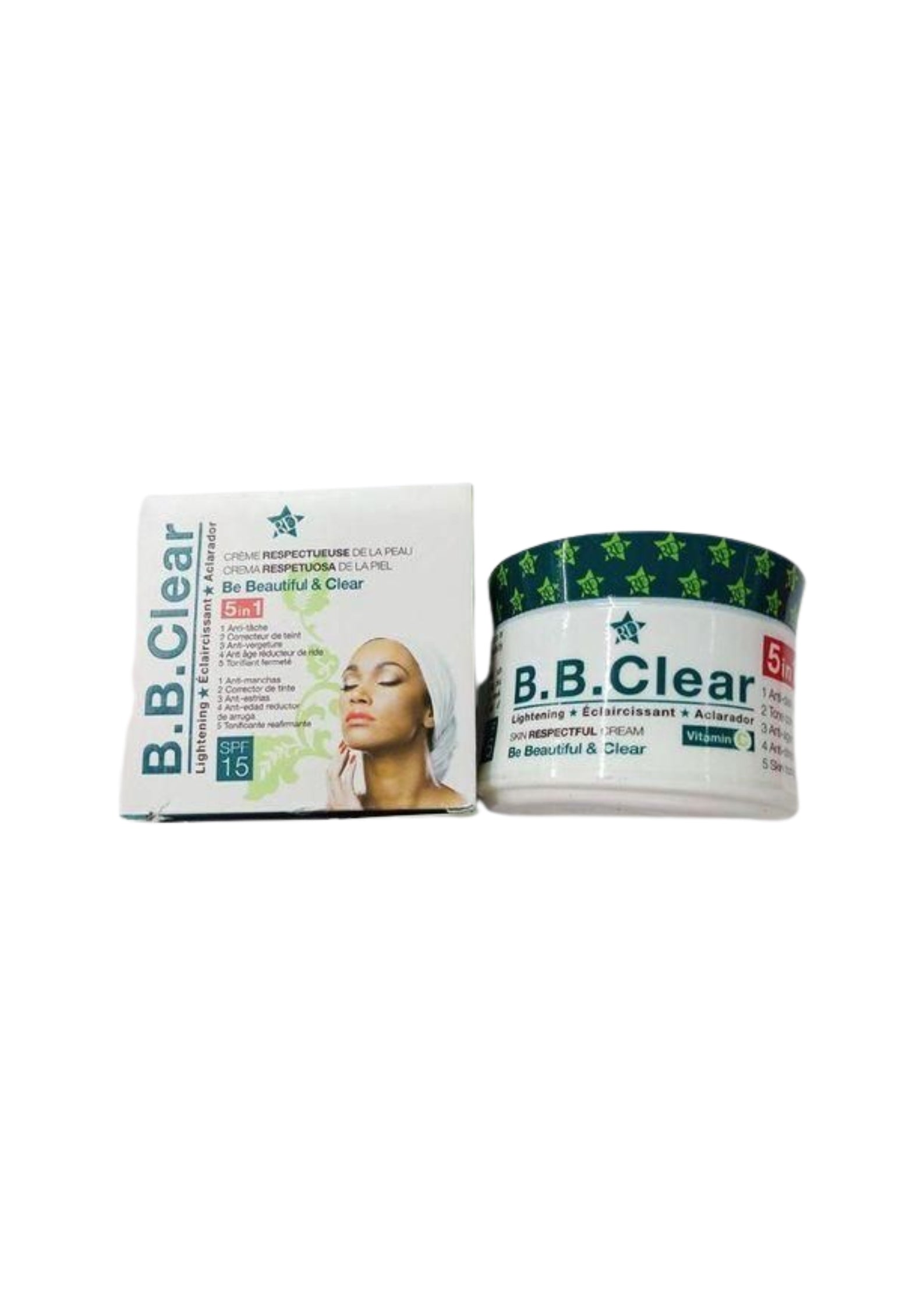 B.B Clear 5 In 1 Cream SPF 15 – Be Beautiful & Clear Huidverzorging met Egaliserend Effect