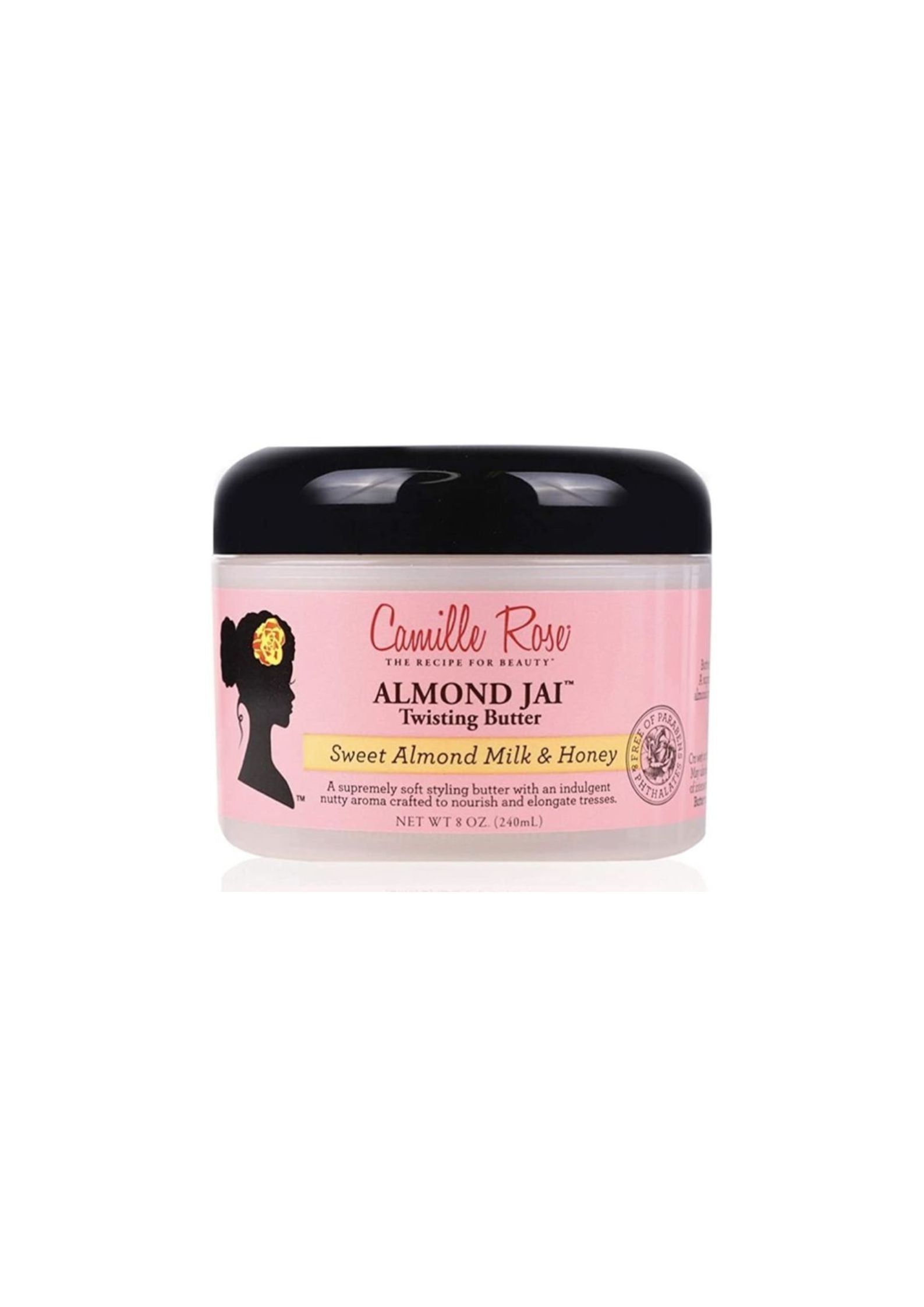 Camille Rose Almond Jai Twisting Butter 240 ml – Voedende Twist- en Stylingboter voor Krullend Haar