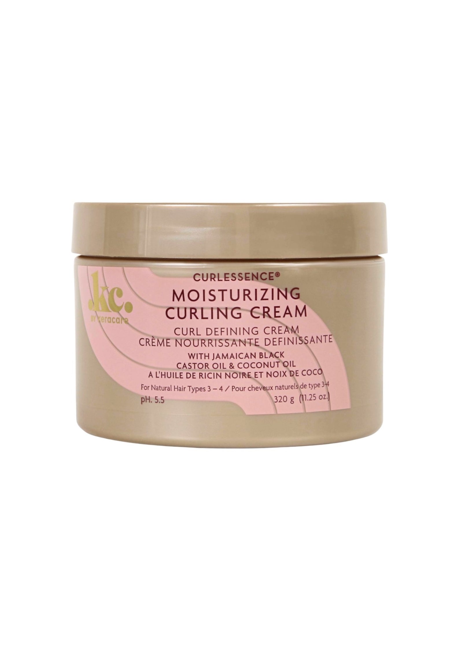 KeraCare Curlessence Moisturizing Curling Cream 320g – Hydraterende Krullencrème voor Definitie, Zachtheid en Minder Pluis