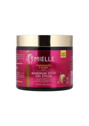Mielle Pomegranate & Honey Maximum Hold Gel Styler 454 g – Ultra Sterke Hold voor Pluisvrije Krullen