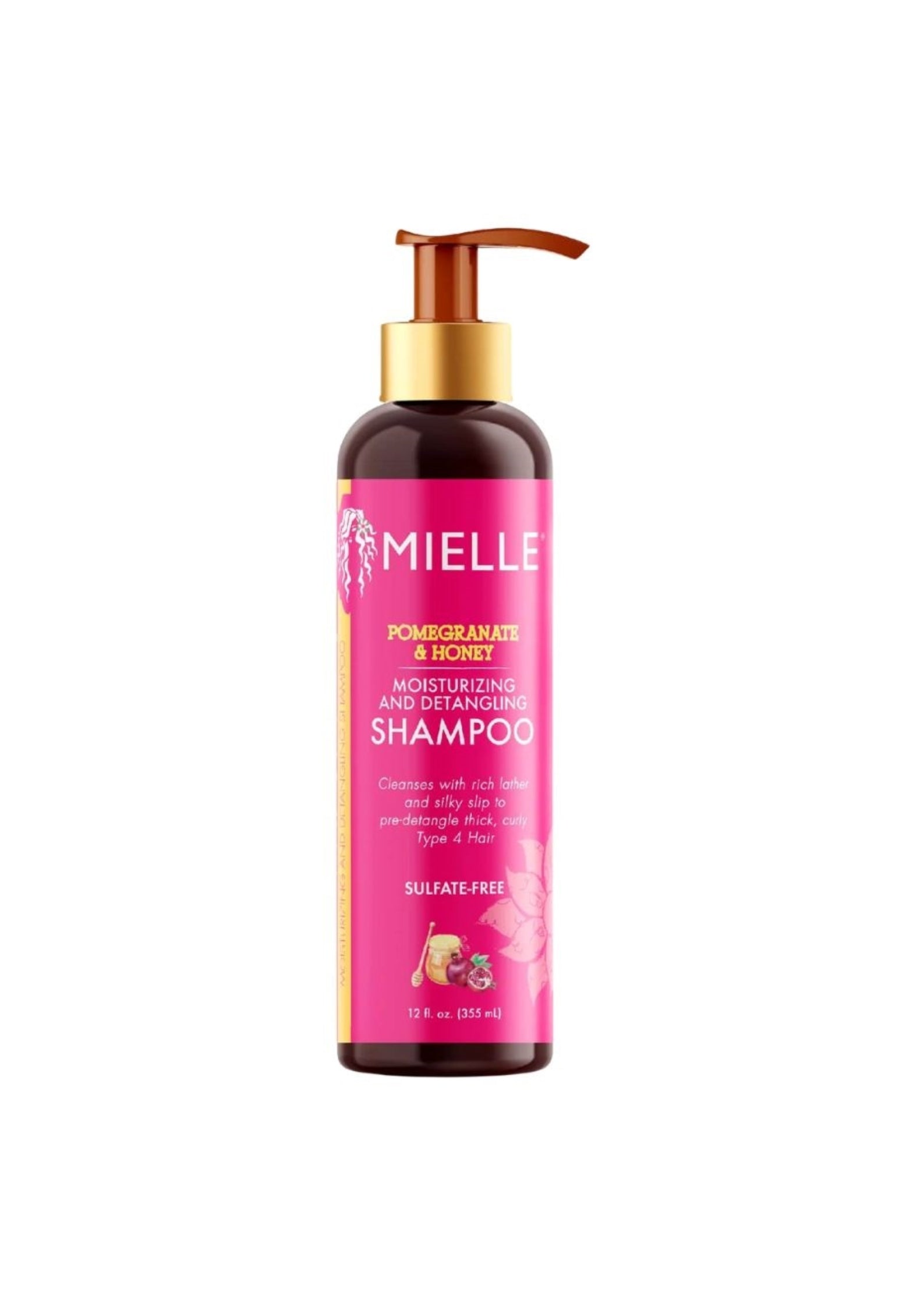 Mielle Pomegranate & Honey Shampoo 355 ml – Hydraterende Shampoo voor Droog en Krullend Haar