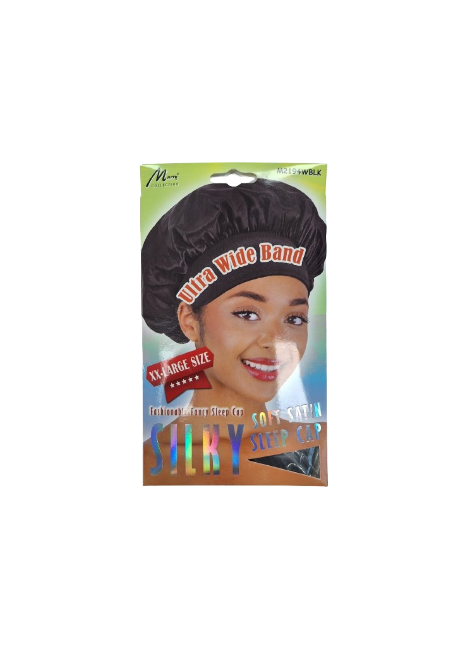 Murry Sleep Bonnet Wide Band XXL – Extra Grote Slaapmuts met Brede Band