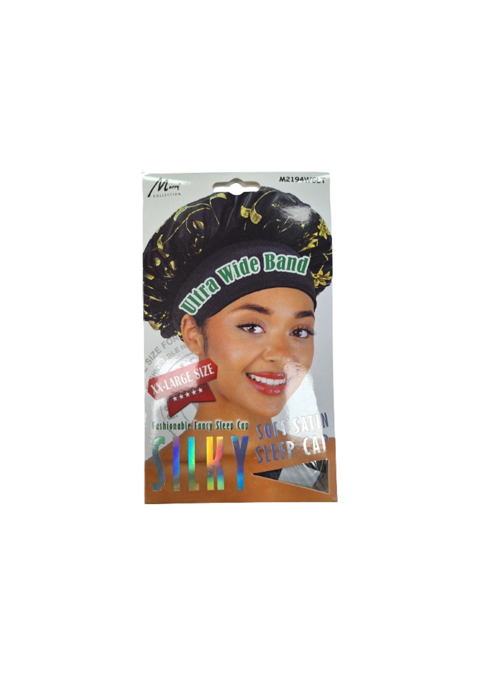 Murry Sleep Bonnet Wide Band XXL – Extra Grote Slaapmuts met Brede Band