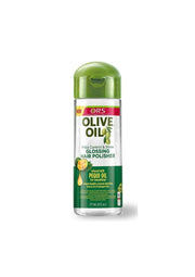 ORS Olive Oil Glossing Polisher 177 ml bij Onasafro. Glansgevende styling cream met olijfolie tegen droog en dof haar.