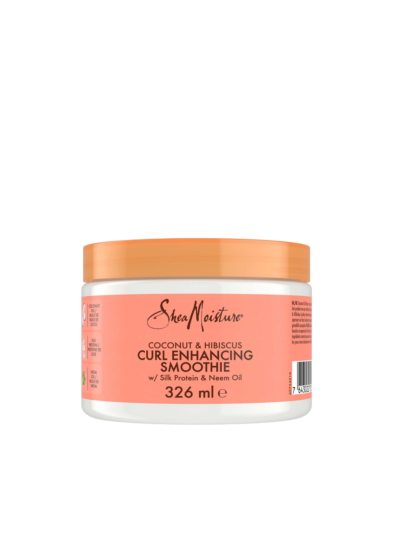 Shea Moisture Coconut & Hibiscus Curl Enhancing Smoothie – Hydraterende Crème voor Zachte, Glanzende Krullen