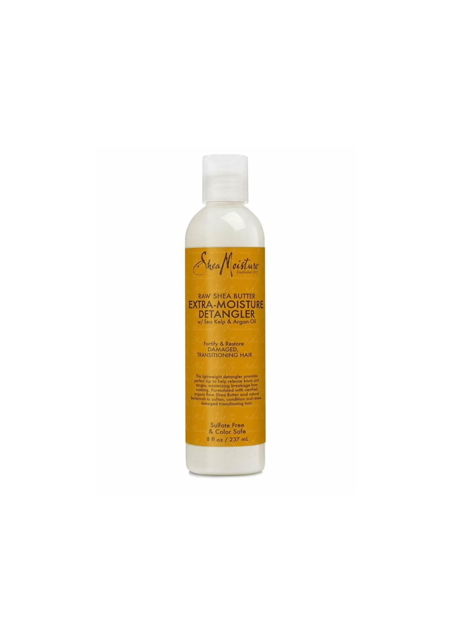 Shea Moisture Raw Butter Extra-Moisture Detangler 237 ml – Verzorgende Ontklitter voor Zacht en Handelbaar Haar