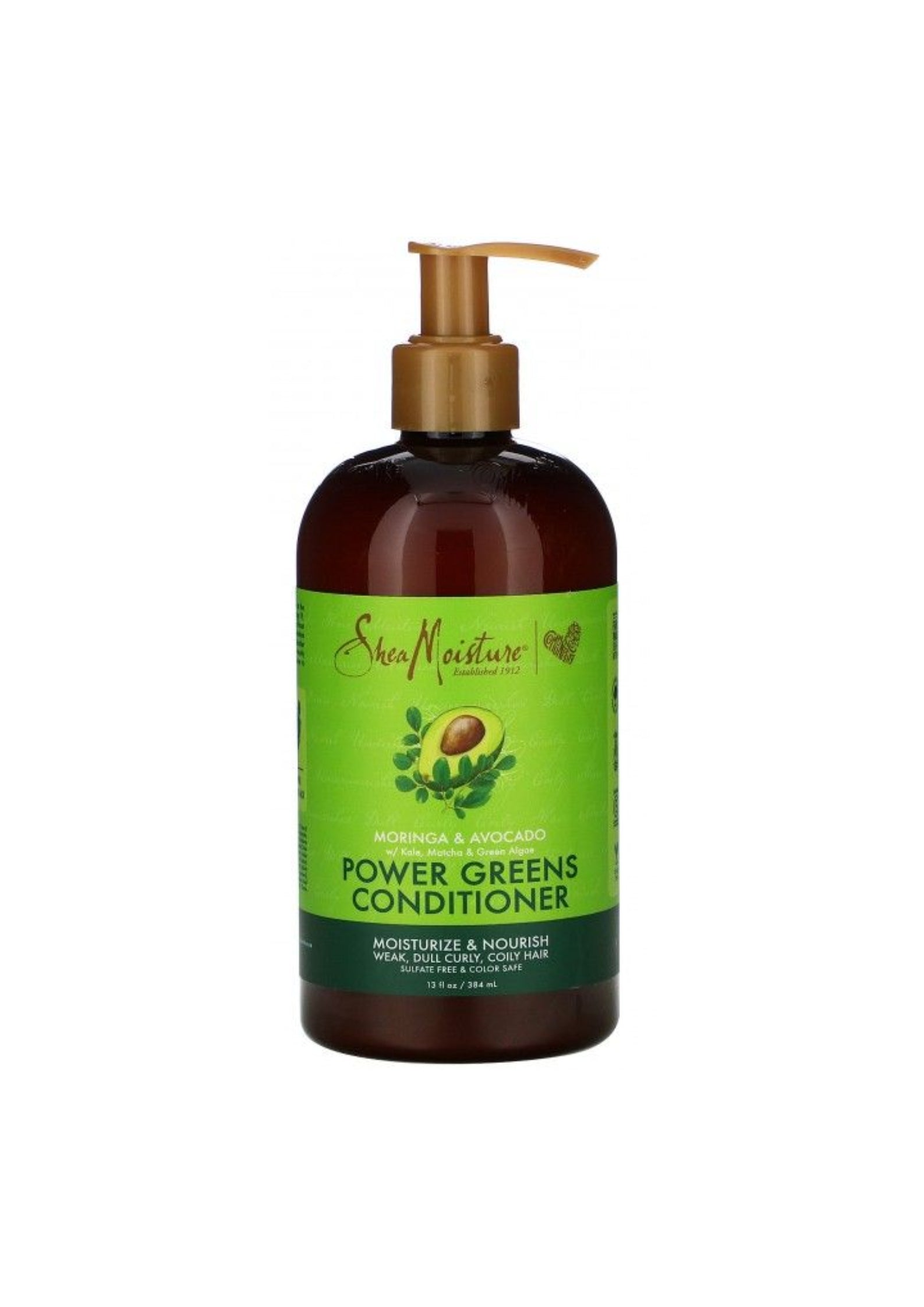Shea Moisture Power Greens Conditioner 384ml – Versterkende Conditioner voor Zwak en Breekbaar Haar