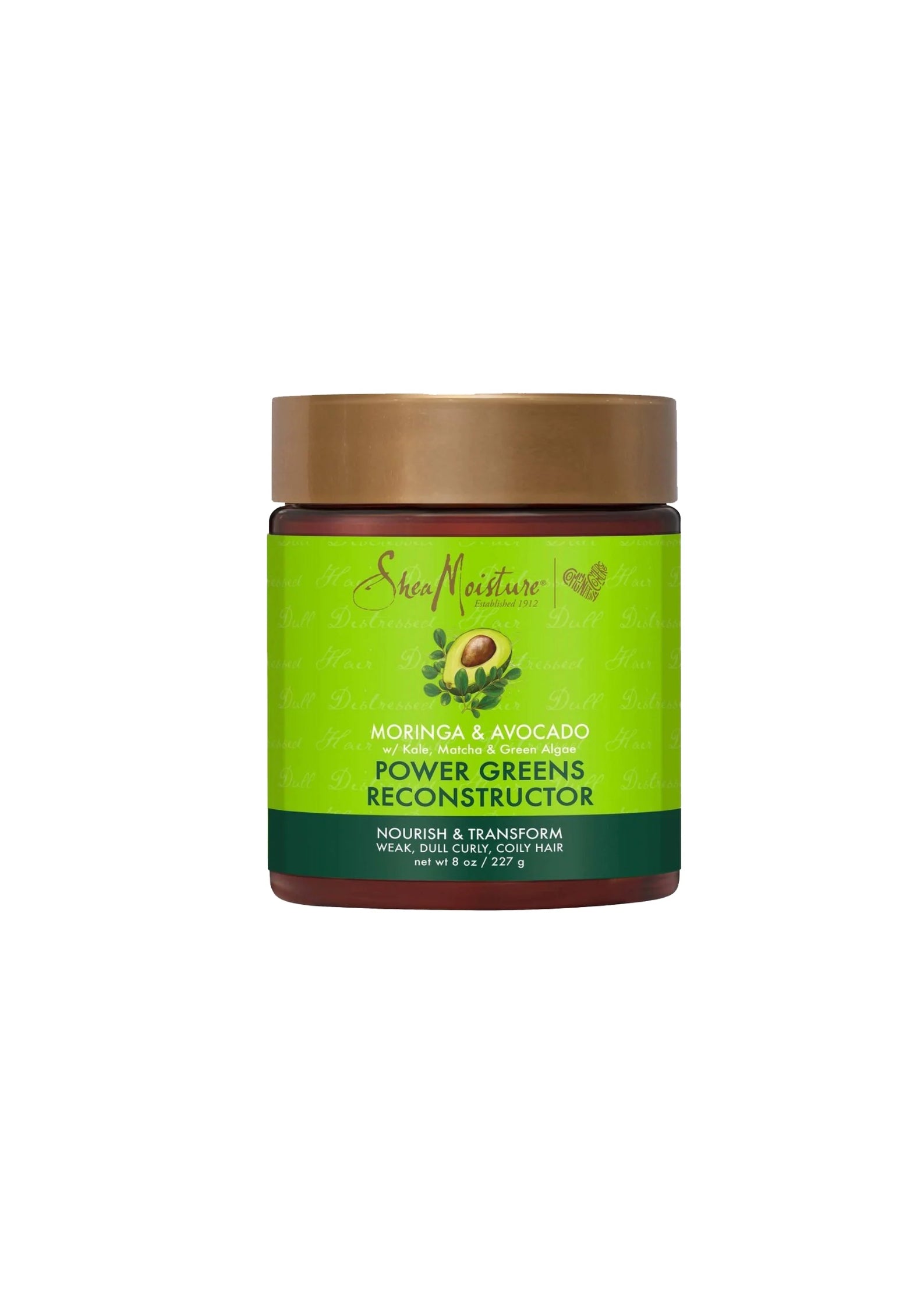 Shea Moisture Moringa & Avocado Power Greens Reconstructor 237ml – Versterkende Treatment voor Beschadigd en Breekbaar Haar
