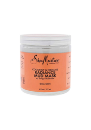 Shea Moisture Coconut & Hibiscus Radiance Mud Gezichtsmasker 177 ml – Hydraterend en Verhelderend Masker voor de Gevoelige Huid