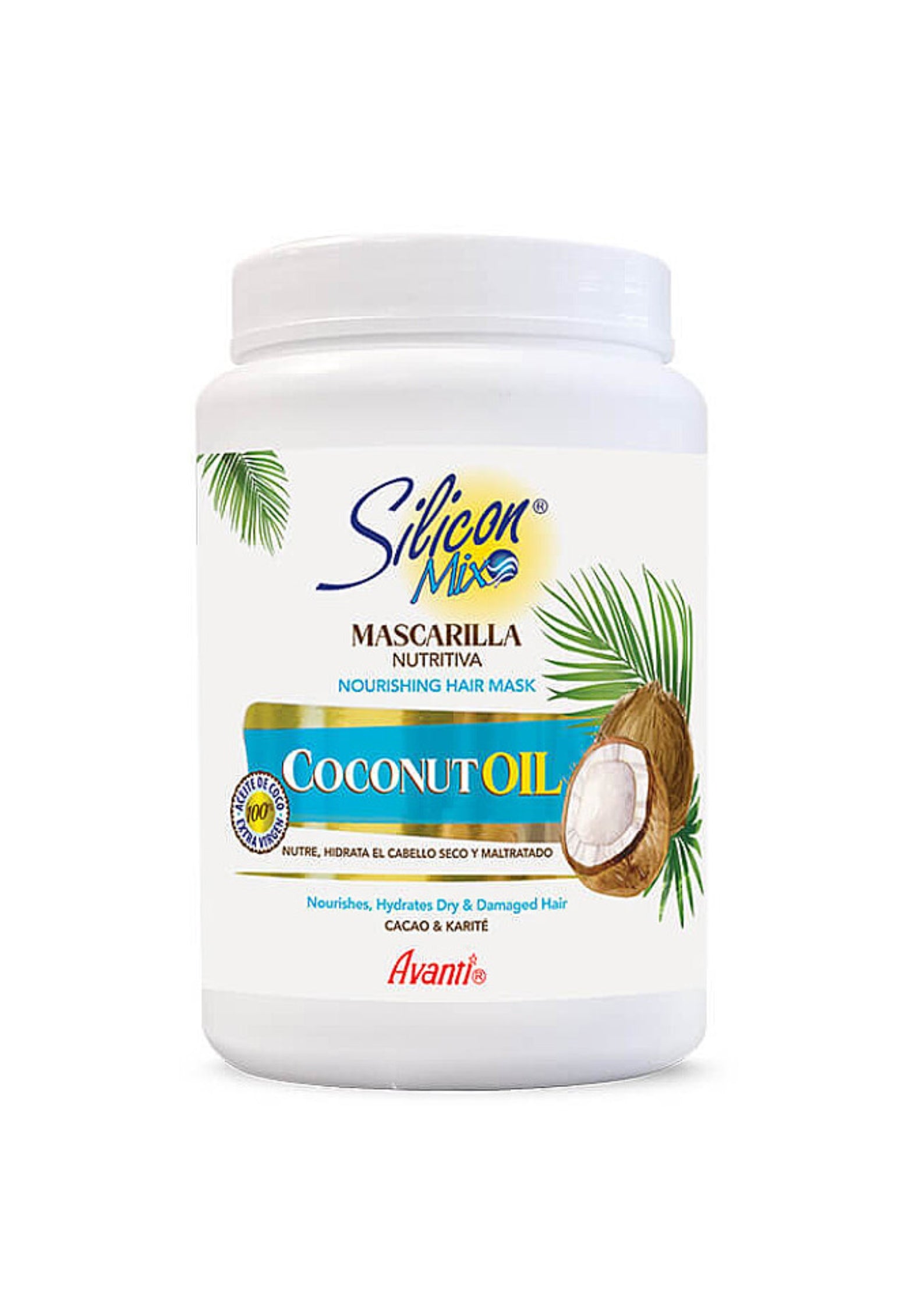 Silicon Mix Coconut Oil Hair Mask Treatment 478g – Intens Voedend Haarmasker voor Droog, Beschadigd en Pluizig Haar