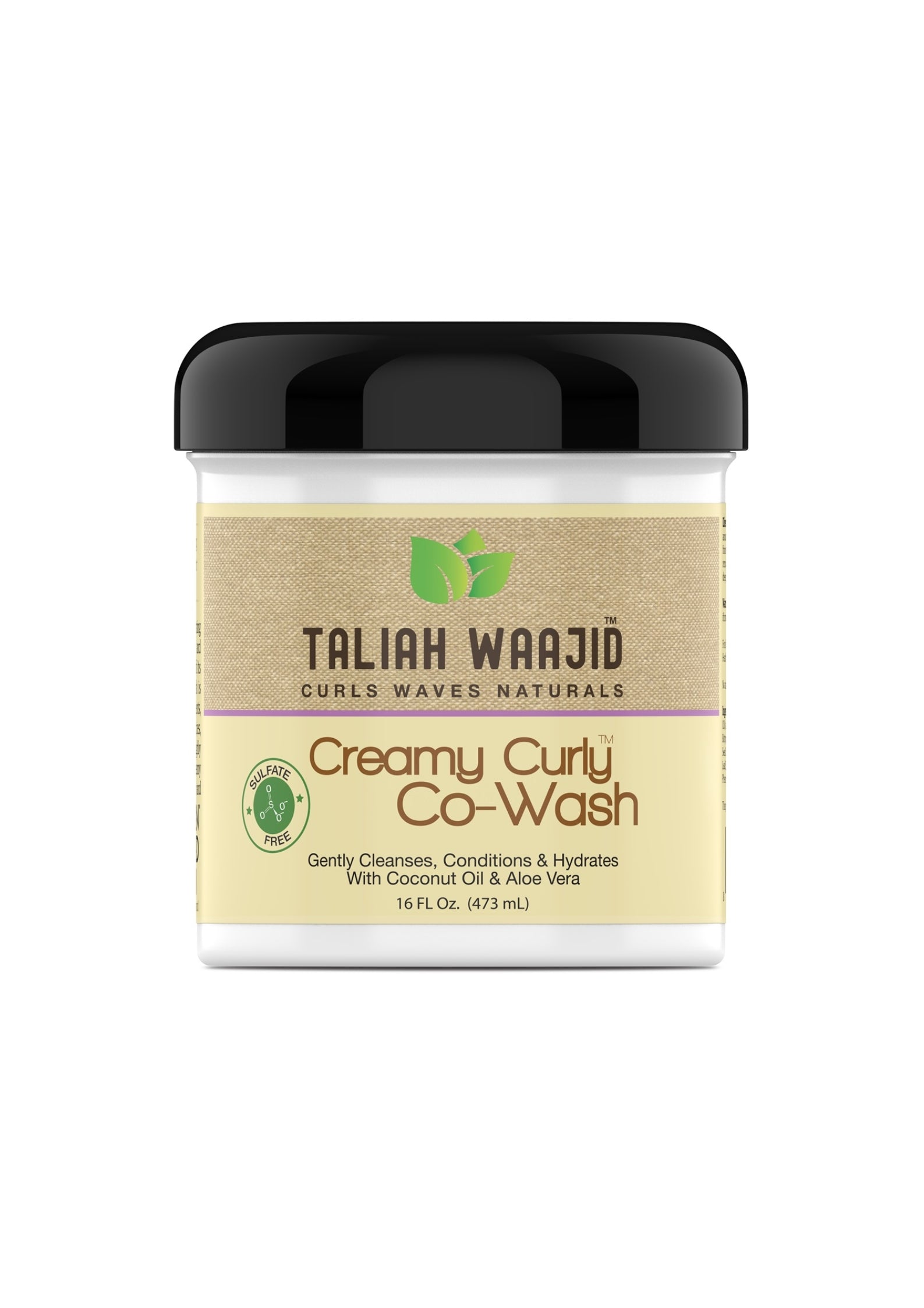 Taliah Waajid Creamy Curly Co-Wash 454g – Reinigende Conditioner voor Gehydrateerde en Pluisvrije Krullen