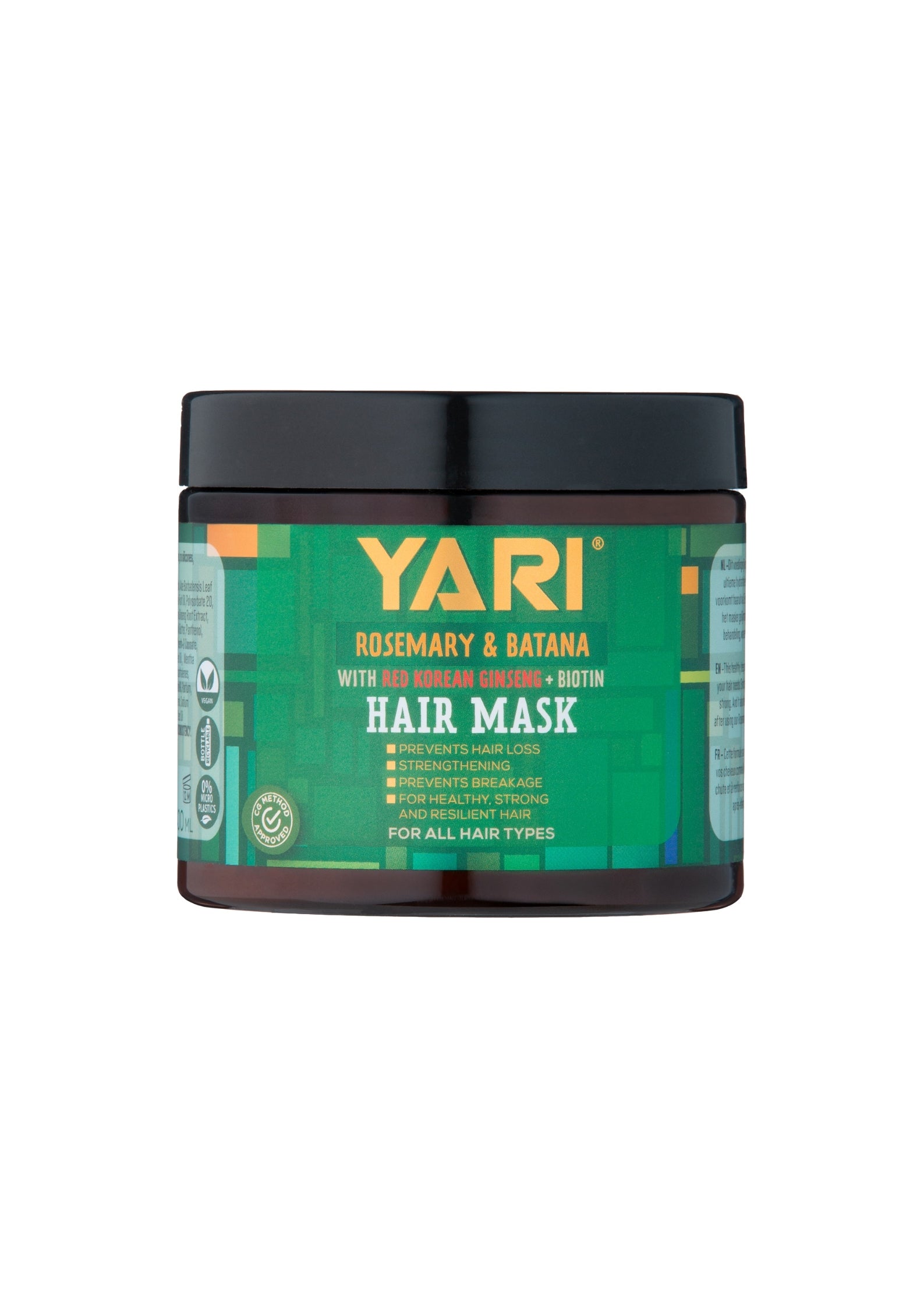 Yari Rosemary & Batana Mask 400ml – Intensief Haarmasker voor Herstel, Groei & Diepe Hydratatie