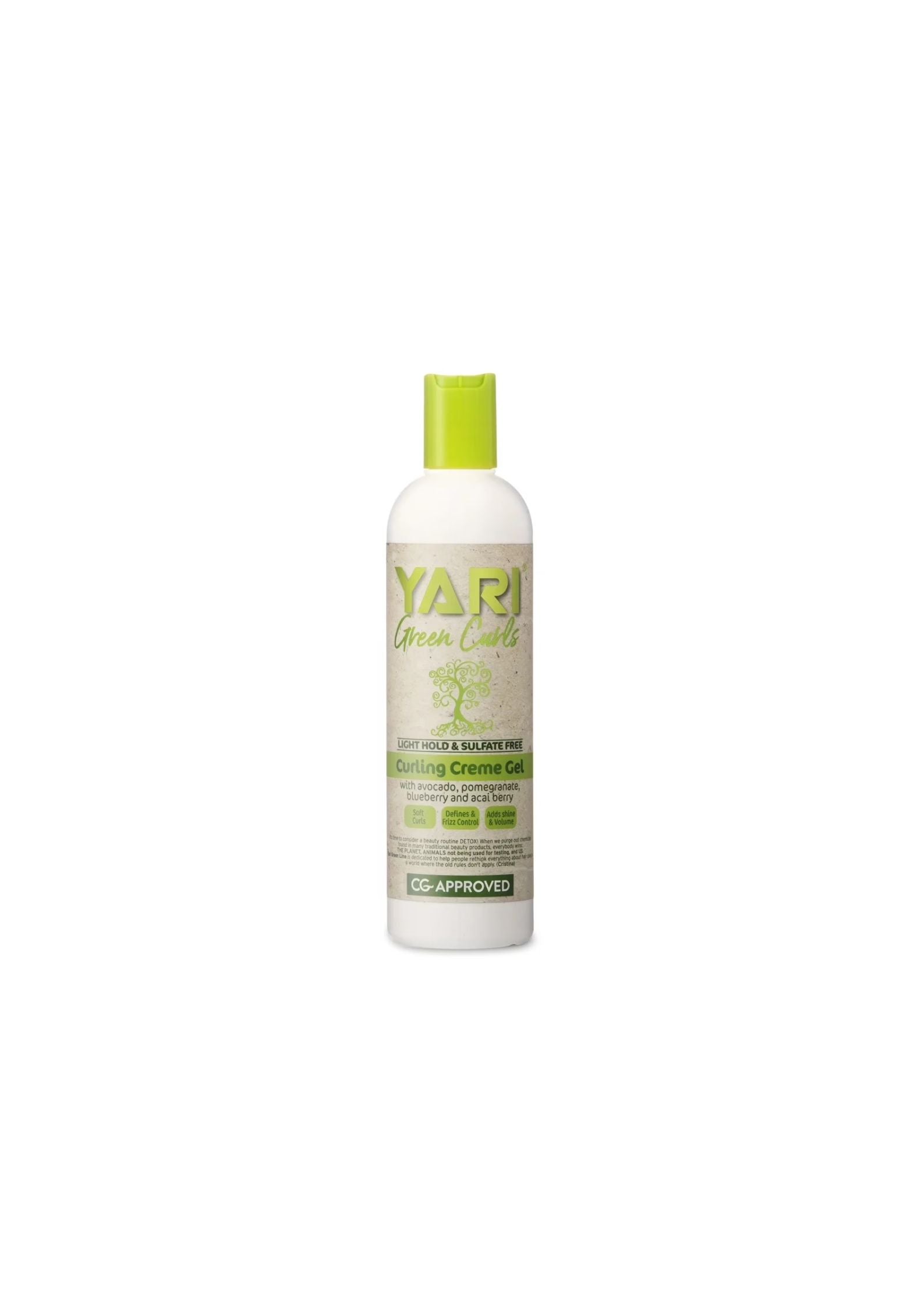 Yari Green Curls Light Hold Curling Cream Gel 355ml – Definiërende Krullencrème-Gel